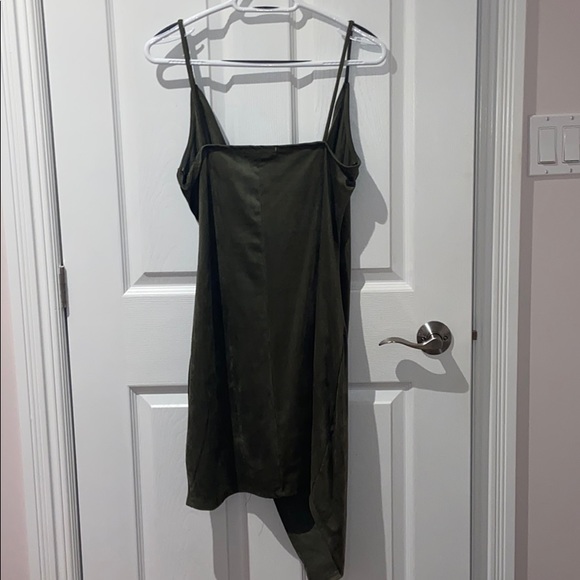 Hunter green wrap dress - Picture 4 of 4
